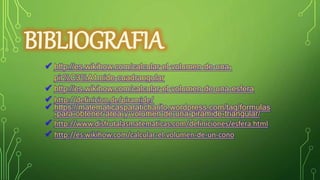 Formulas de piramide esfera y conos | PPT
