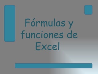 Fórmulas y
funciones de
   Excel
 