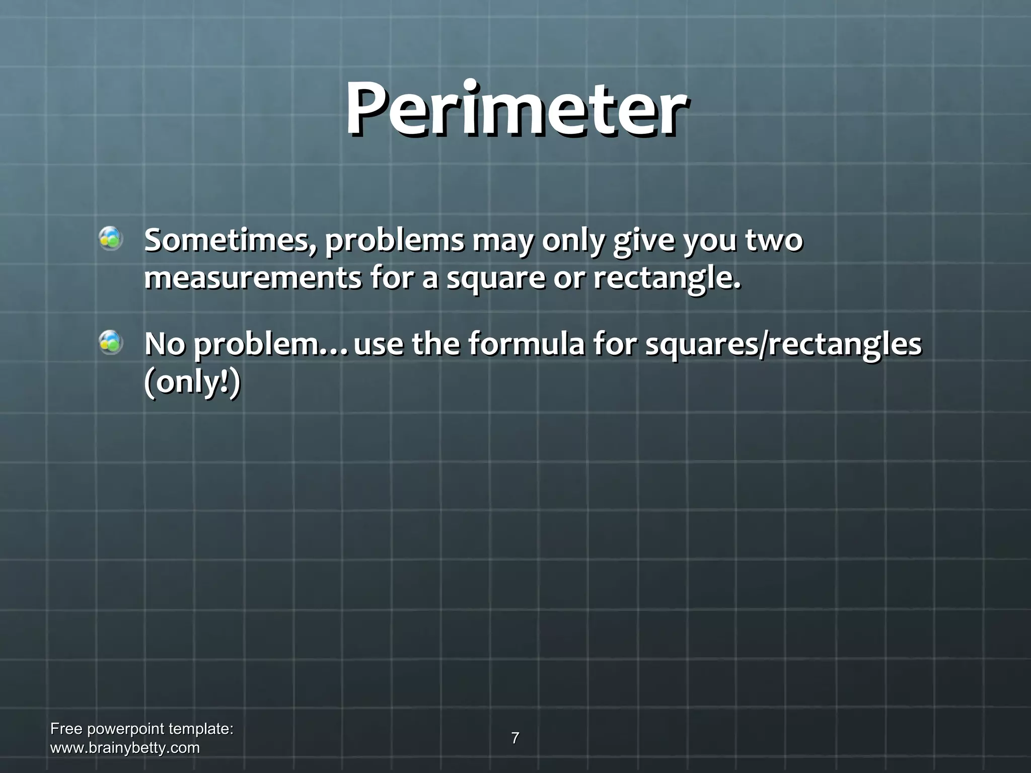 Formulas geometry | PPT