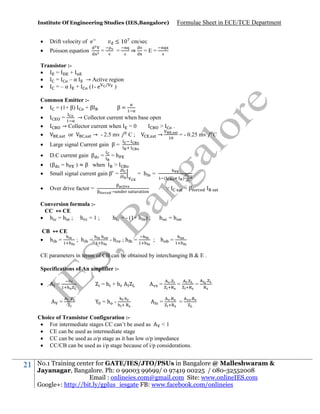 Formula sheet for ec&ee | PDF