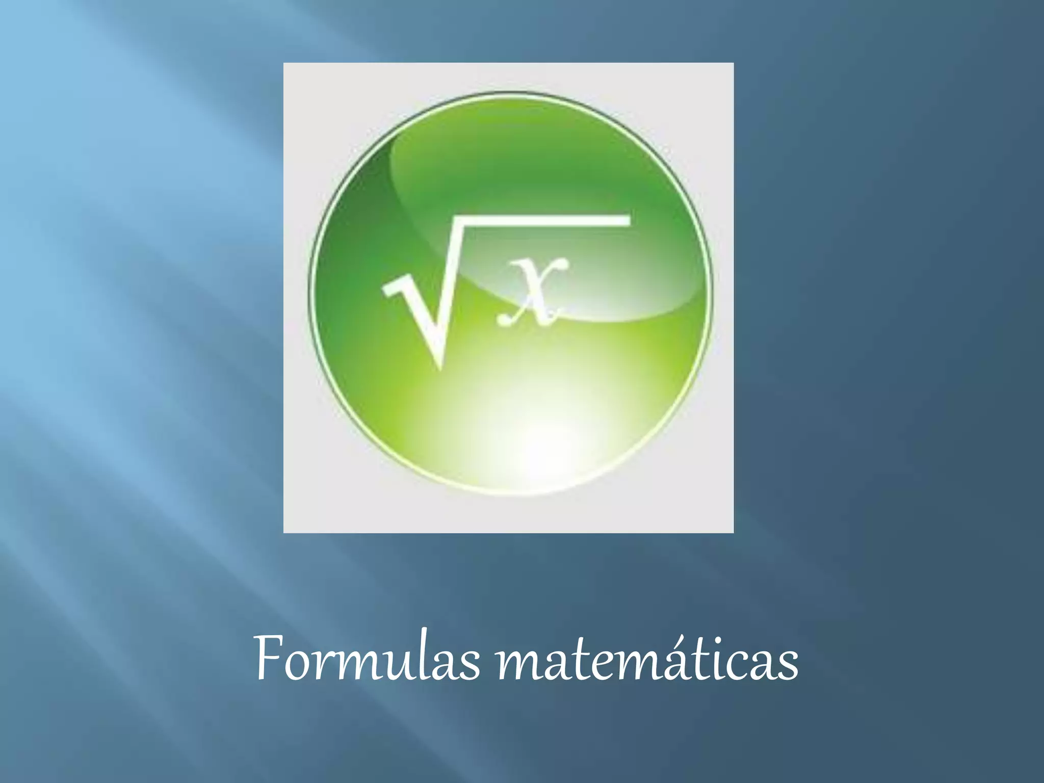 Formulas matemáticas | PPTX