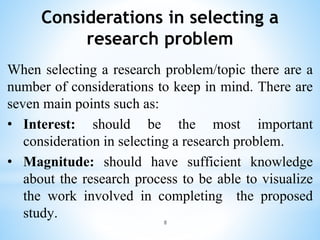 Formulating A Research Problem | PPTX
