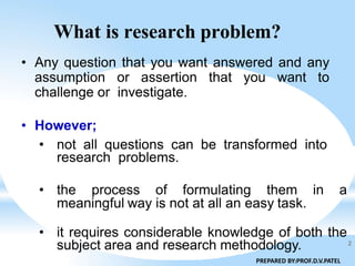 Formulating a research problem | PPTX