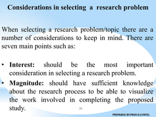 Formulating a research problem | PPTX