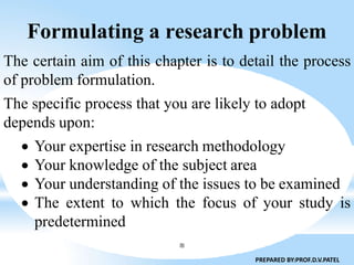 Formulating a research problem | PPTX