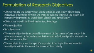 Formulating a research problem | PPTX