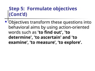 How to formulate a research problem for a senior thesis | PPTX