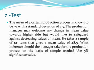 t-TestGiven a sample mean of 83, a sample standard deviation of 12.5, & a sample size of 22, test the hypothesis that the value of population mean is 70 against the alternative that is more than 70. Use 0.025 significance level.