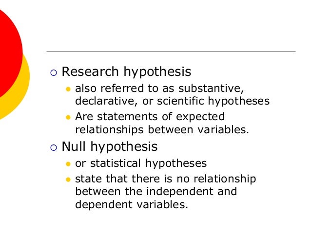 hypothesis nursing examples