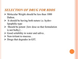 Formulation and evaluation of buccal disintegrating tablet of ...