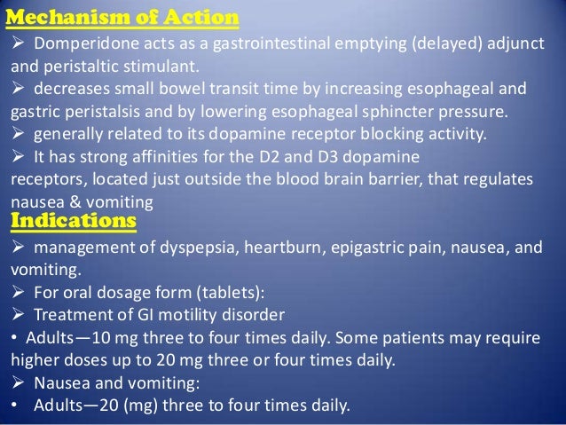 Mode Of Action Domperidone