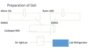 Formulation and evaluation of rutin (1) | PPTX