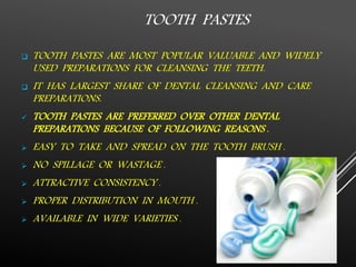 Toothpaste Conclusion FORMULATION AND EVALUATION OF COSMETIC PRODUCTS | PPTX