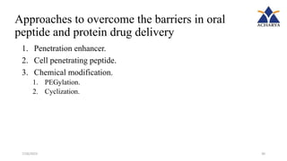 formulation and evaluation of delivery system of protein and peptide.pptx