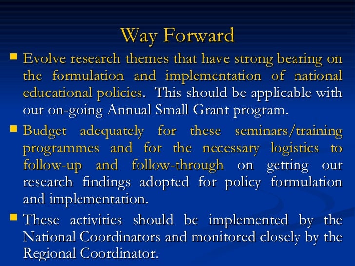 formulation and implementation of foreign policy The development and implementation of a public policy typically goes through a number of phases that are referred to as the policy cycle the policy formulation . formulation and implementation of foreign policy The development and implementation of a public policy typically goes through a number of phases that are referred to as the policy cycle the policy formulation .