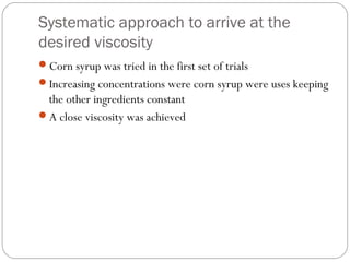 Formulation Exercise – Replication Of A Marketed Product | PPT