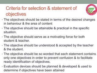 Formulation of educational objectives | PPTX