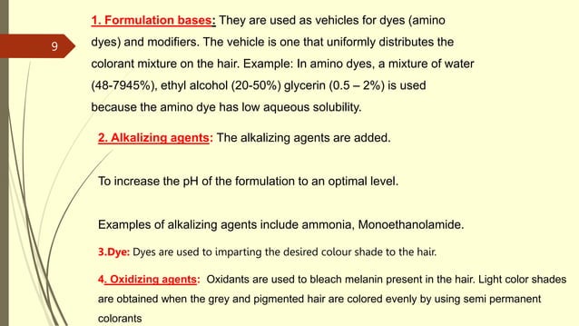 Formulation of hair dye.pptx