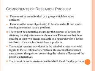 SOURCES OF
PROBLEM & CRITERIA
OF SELECTION
 