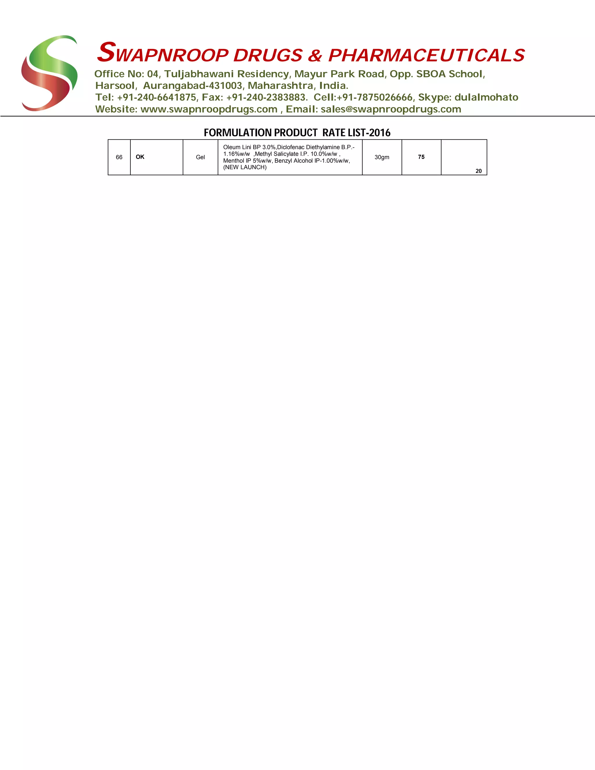 Pharmaceutical Formulation Products | PDF | Pharmaceutical Industry ...