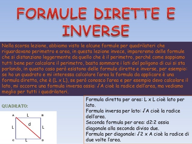 Formule Dirette E Inverse Pdf