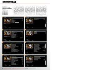 21
22
23
17
16
18
19
20
20 TELE-audiovision International — The World‘s Leading Digital TV Industry Publication — 03-04/2015 — www.TELE-audiovision.com
16. A/V settings
17. The receiver can be
customised to meet personal
preferences
18. OSD settings
19. OSD settings
20. OSD settings
21. EPG settings
22. PVR settings
23. PVR settings
ages. And it goes without
saying that channel list edit-
ing can be done in a breeze
as well, right in channel list
view and without having to
dig deep into a specific sub-
menu that never seems to be
where you look for it anyway.
One of the tastiest treats of
the F1 receiver is its electron-
ic program guide. Not only
does it present a preview for
one or more channels for sev-
eral days in advance, it can
even be set to list all events
sorted by name. Why is that
so great? Because it makes
looking for a movie or your
favourite show so much eas-
ier, especially since repeats
are frequently only shown on
sub-channels of major net-
works in some countries and
many times you simply don’t
know which channel some-
thing is on. What’s more, the
EPG of the Formuler F1 sup-
ports proprietary EPG sys-
tems from a number of pay
TV providers as well. Media-
 