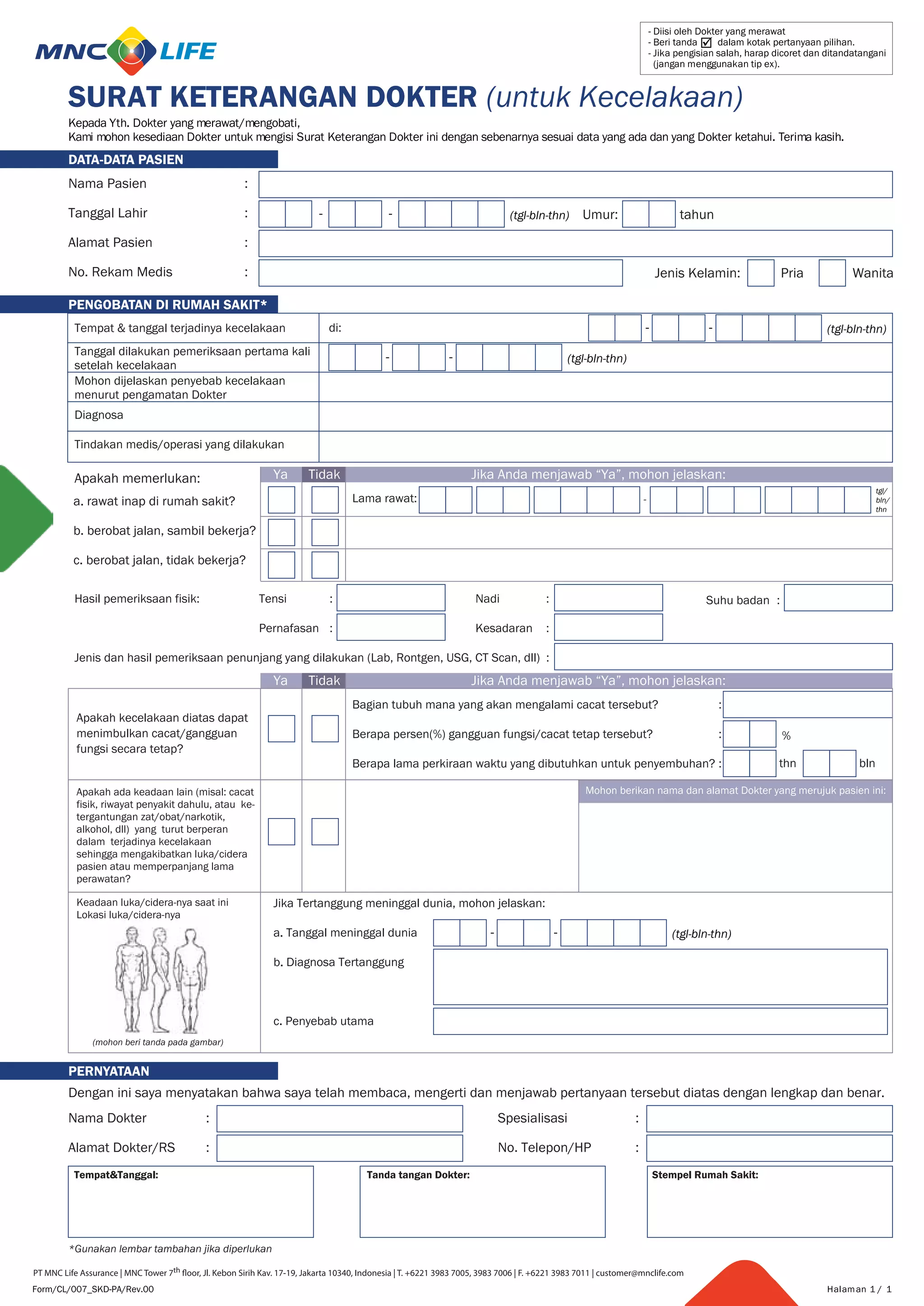 Formulir suratketerangandokteruntukkecelakaan1 PDF