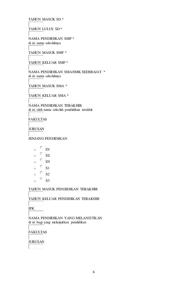 Formulir dapodikdas tahun 2015