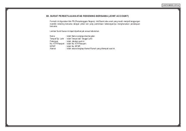 43+ Contoh Surat Kuasa Lhkpn Pics