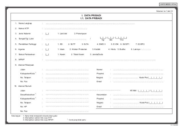formulir lhkpn Formulir lhkpn a formulir lhkpn Formulir lhkpn a