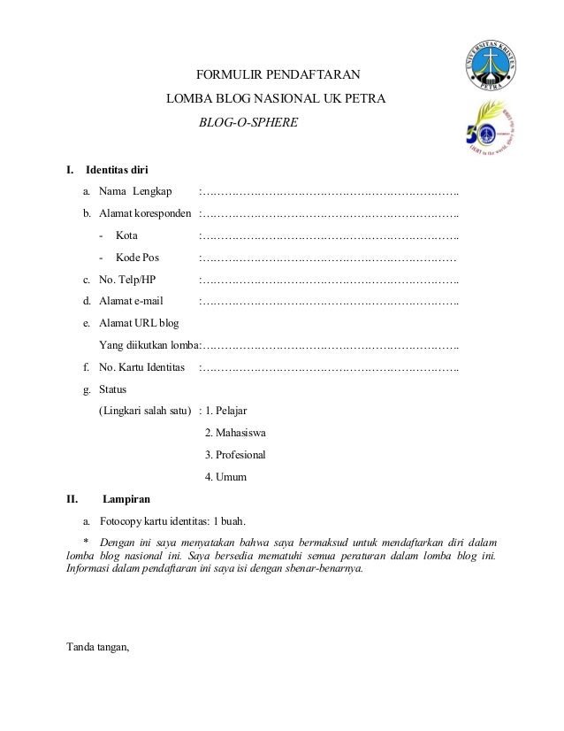 Contoh Surat Pendaftaran Perkahwinan