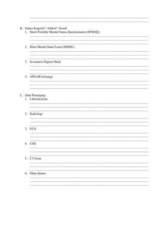 Formulir pengkajian gerontik | DOC