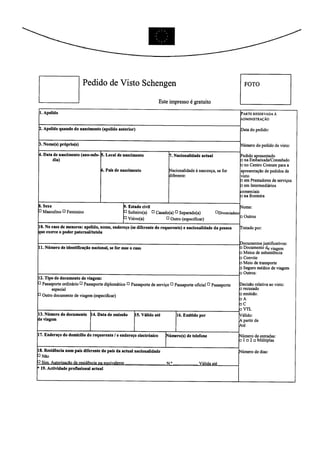 Formulário e declarações