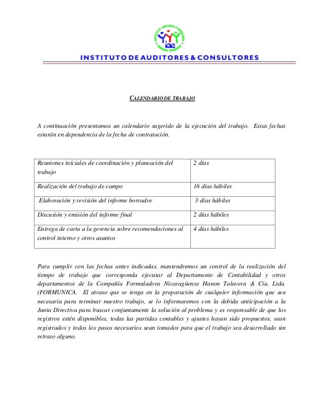 Auditoria Externa Oferta Tecnica Economica Auditoria Externa Oferta Tecnica Economica