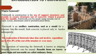 Understanding Form Work Formwork in Construction: Types, Materials, Techniques & Safety ...