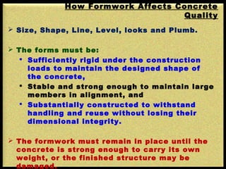 Formwork failures and remedial measures | PPT