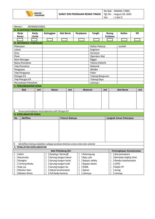 Form Work Permit ( Surat Izin Kerja ).docx