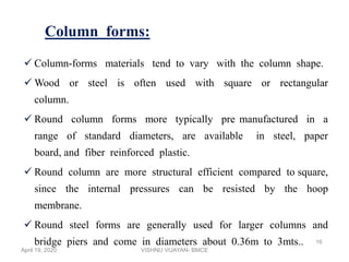 FORM WORK & SLIPFORM | PPT