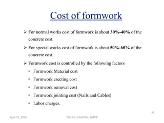 FORM WORK & SLIPFORM | PPT