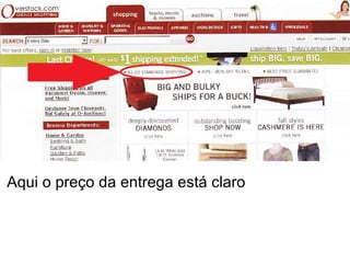 Aqui o preço da entrega está claro 