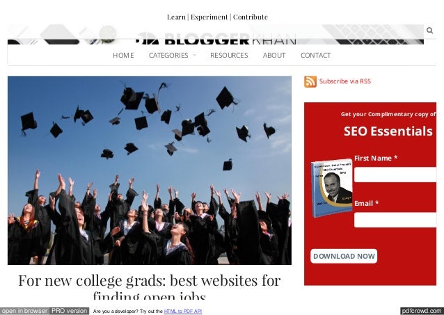 best jobs out of college