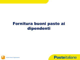 Fornitura buoni pasto
