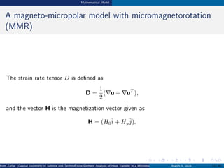 Finite Element Analysis of Heat Transfer in Micromagnetorotation Flow ...