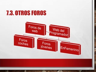 7.3. OTROS FOROS
 