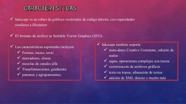 VENTAJAS Y DESVENTAJAS INKSCAPE