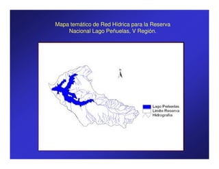 Mapa temático de Red Hídrica para la Reserva
    Nacional Lago Peñuelas, V Región.
 
