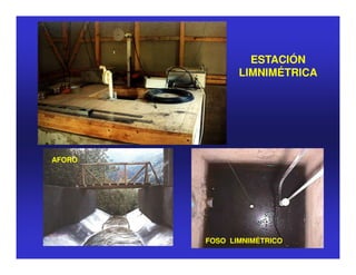 ESTACIÓN
               LIMNIMÉTRICA




AFORO




        FOSO LIMNIMÉTRICO
 