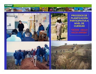 PROCESOS DE
 PLANIFICACIÓN
PARTICIPATIVA A
   NIVEL DE
   CUENCAS
“DESDE ABAJO
HACIA ARRIBA”
 