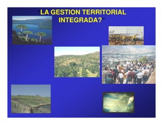 “LA GESTION TERRITORIAL
      INTEGRADA?”
 