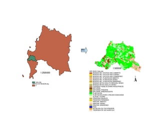1:500000
                          USO SUELO lebu.shp
           1:2500000          BOSQUE NAT.-EXOTICA ASILV.ABIERTO
                              BOSQUE NAT.-EXOTICA ASILV.DENSO
                              BOSQUE NAT.-EXOTICA ASILV.SEMIDENSO   N
                              BOSQUE NAT.-PLANTACION ABIERTO
                              BOSQUE NAT.-PLANTACION DENSO
                              BOSQUE NAT.-PLANTACION SEMIDENSO
     Lebu.shp
                              BOSQUE NATIVO ADULTO-RENOVAL DENSO
LIMITES VIII REGION.shp
     4                        BOSQUE NATIVO ADULTO DENSO
                              CIUDADES-PUEBLOS-ZONAS INDUSTRIALES
                              MATORRAL
                              MATORRAL-PRADERA
                              MATORRAL ARBORESCENTE
                              PLANTACION
                              PLANTACION JOVEN O RECIEN COSECHADA
                              PLAYAS Y DUNAS
                              PRADERAS ANUALES
                              PRADERAS PERENNES
                              RENOVAL ABIERTO
                              RENOVAL DENSO
                              RENOVAL SEMIDENSO
                              RIOS
                              ROTACION CULTIVO-PRADERA
                              TERRENOS DE USO AGRICOLA
 